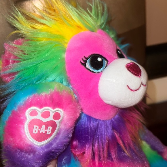Build A Bear 🌈 2016 17” Color Craze Rainbow Lion **NWOT** - Picture 3 of 7
